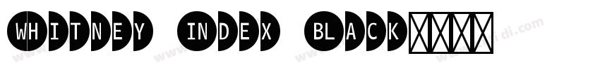 Whitney Index Black字体转换